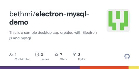 electron mysql|GitHub .